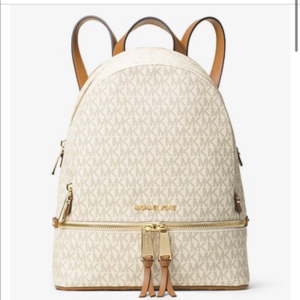 Michael Kors: Rhea Medium Logo Backpack